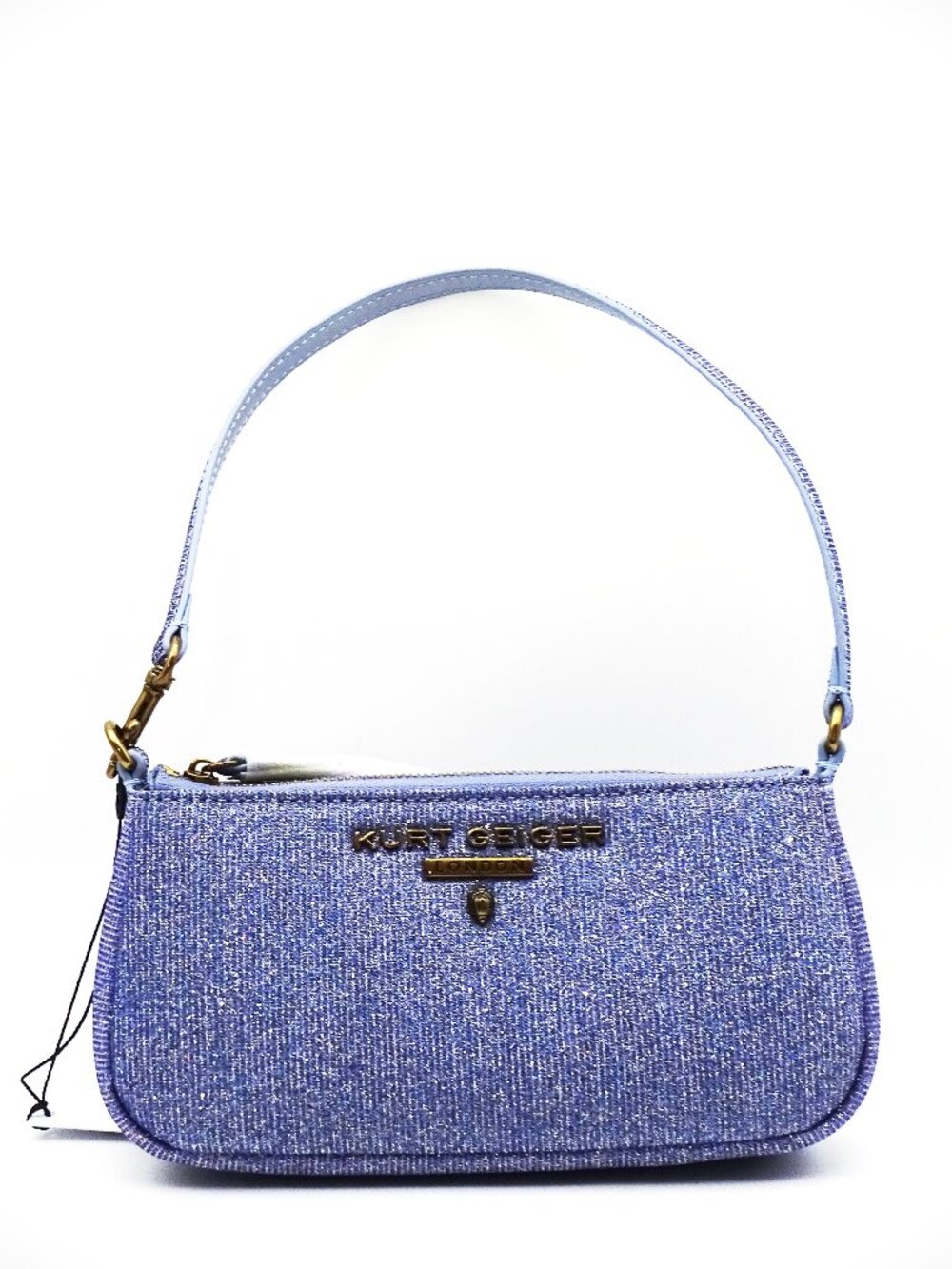 KURT GEIGER London Sparkle Shoulder Bag in Shimmery Lilac Fabric